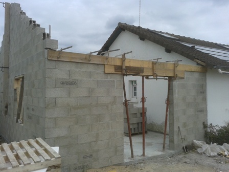 MONTAGE DES MURS EN PARPAINGS | Schoenig Construction Extension de maison et création d’ouvertures à Hirtzbach près d’Altkirch Illfurth 2